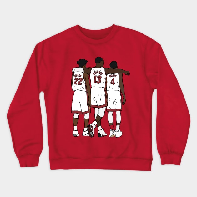 Jimmy, Bam & Dipo Crewneck Sweatshirt by rattraptees